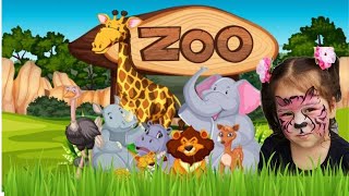 Еміра в Зоопарку. Вчимо тварини. Гуляємо в ЗООПАРК. ZOO