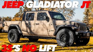 Jeep Gladiator 35's No Lift