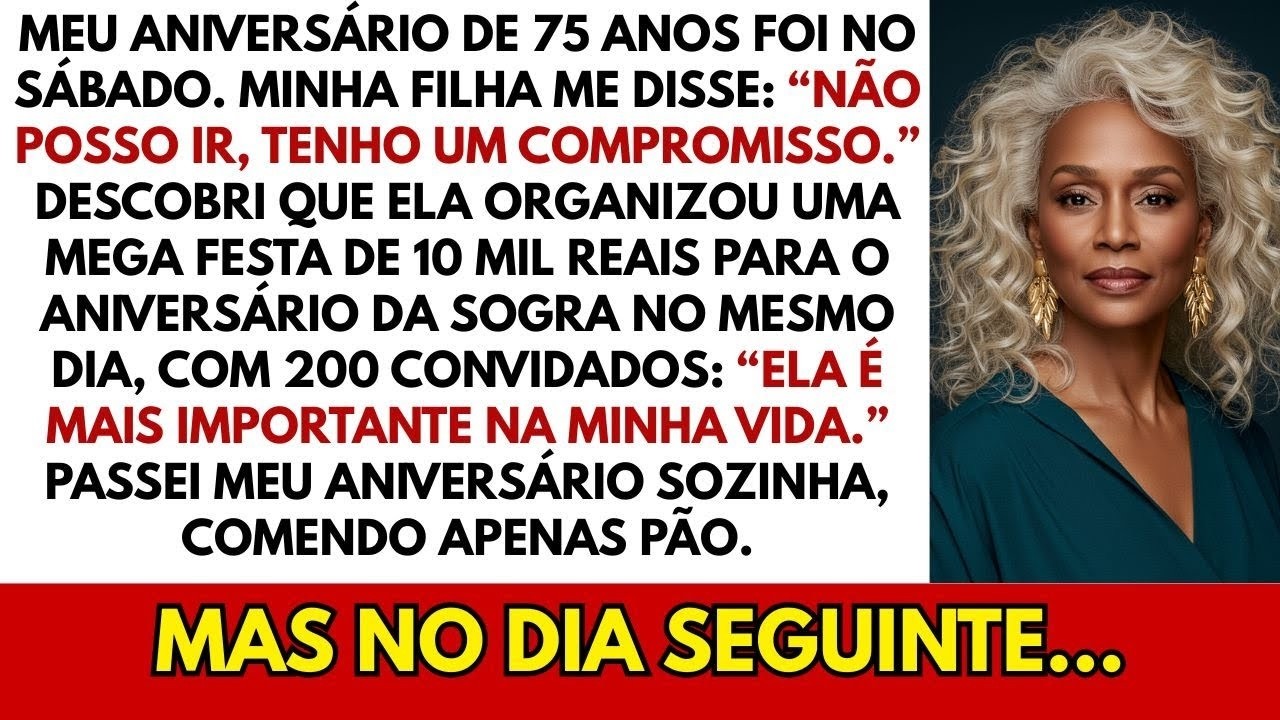 No meu aniversário de 75 anos, minha filha faz festa pra sogra no mesmo dia: “Ela é mais importante”
