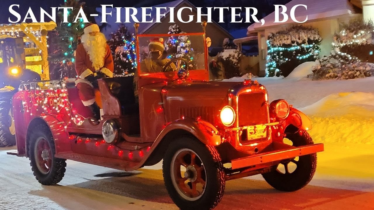 This is incredible! Santa-Firefighter, BC / Невероятно! Санта-Клаус — пожарный, Канада