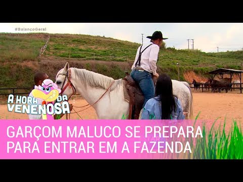 Garçom Maluco se prepara para tentar entrar em A Fazenda 11