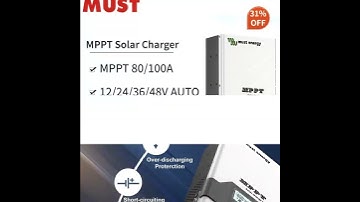 MUST ENERGY 80A 100A MPPT Solar Charge Controller