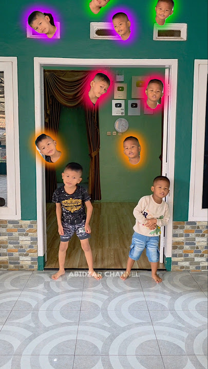 abidzar sama ajmal rebutan kepala warna warni