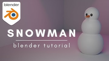 How to make a Snowman in Blender 3.0 | Modeling and Lighting Tutorial