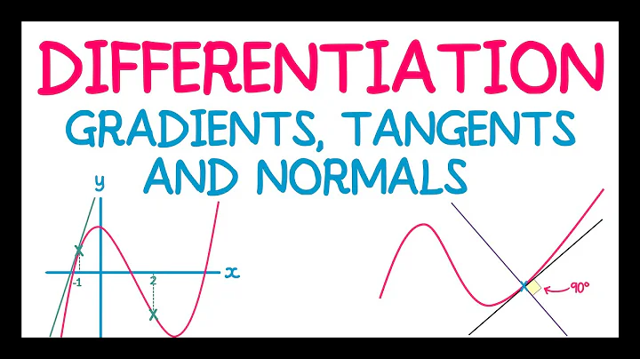 Differentiation (Gradients, Tangents and Normals)