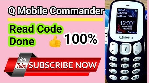 Q Mobile Commander Read Code infinity cm2 Dongle MTK CPU