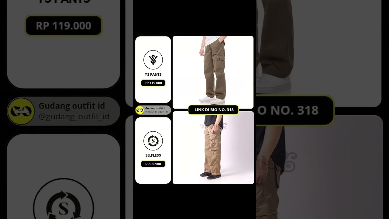 Rekomendasi celana cargo 