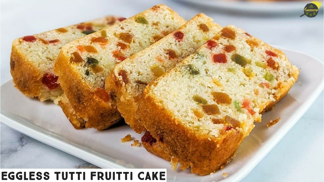 Eggless Tutti Frutti Cake Recipe Spongy Tutti Frutti