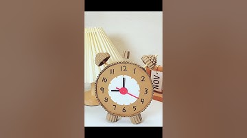 How to make clock at home | Cardboard clock |How to make Wall Clock at home#shorts #viralvideo #art