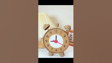 How to make clock at home | Cardboard clock |How to make Wall Clock at home#shorts #viralvideo #art
