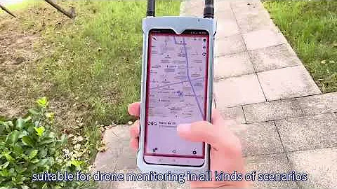 Portable drone intrusion drone detection and drone tracking device