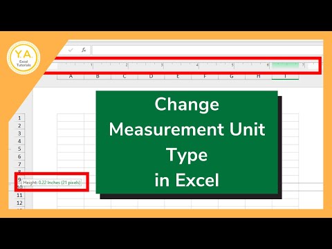 ভিডিও: আমি কিভাবে Excel এ প্রধান ইউনিট পরিবর্তন করব?