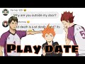 Haikyuu- Lyric Pranks (Play Date - Melanie Martinez) ft: SakuAtsu & UshiTen- 1K SPEACIAL!! 🥴✨