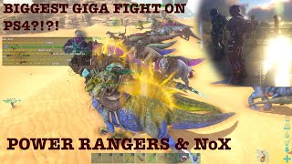 BIGGEST GIGA FIGHT ON ARK PS4!? - ARK PS4 OFFICIAL - PR & NOX - THE ATTACK ON SERVER 72 -