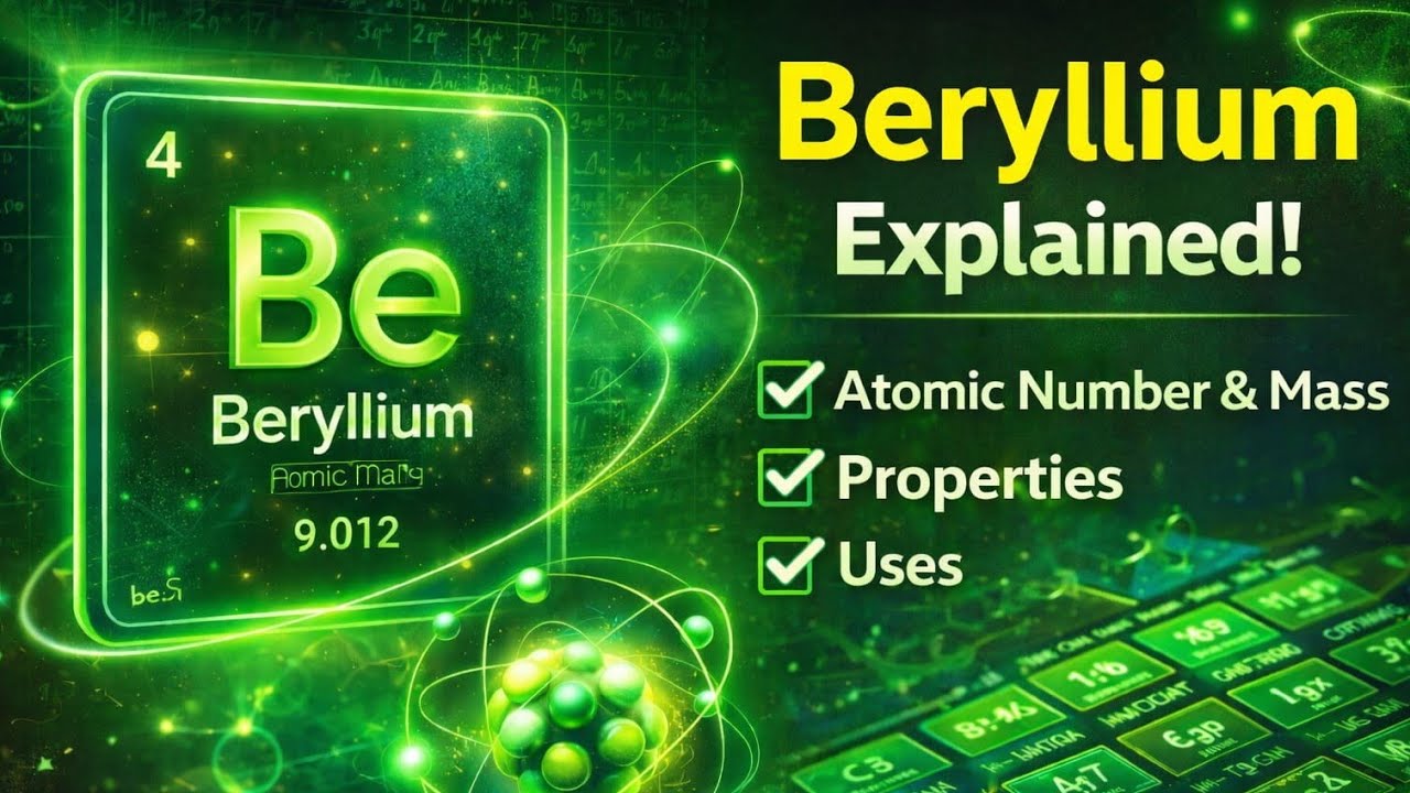 Beryllium (Be) | Atomic Number 4 | Properties, Uses & Important Facts ...