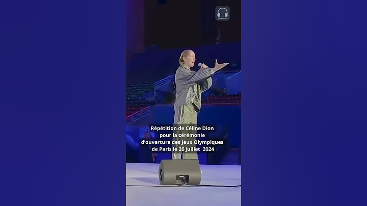 Répétition de Céline Dion pour la cérémonie d'ouverture des Jeux Olympiques de Paris