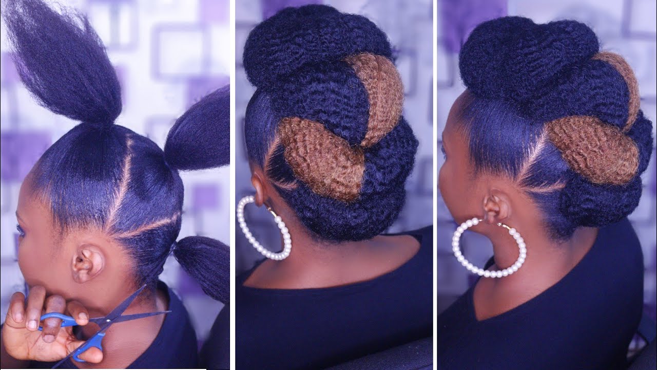 DIY Natural Hairstyle Tutorial - Amazing Tuck, Roll And Pin - Natural  Hairstyles - YouTube