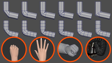 ポリゴンモデルの関節の分割線 [肘と膝や指など一方方向に曲がる関節の分割方法]