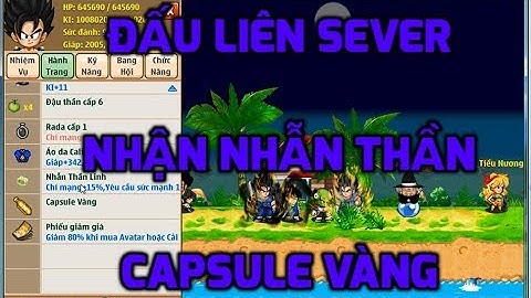 Ngọc Rồng Online - Siêu phẩm set songoku đấu liên sever đứng tóp nhận nhẫn thần linh + capsule vàng