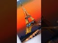 Painting Eiffel Tower | Acrylic Color | Drawing | Customised Order | #shorts #drawing #painting