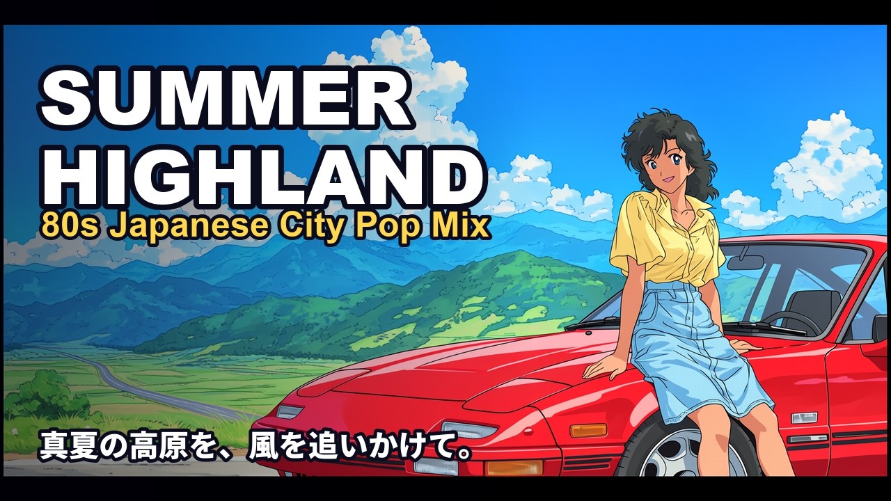 真夏の高原ドライブ、風を追いかけて ⛰️ 80年代 Japanese City Pop
