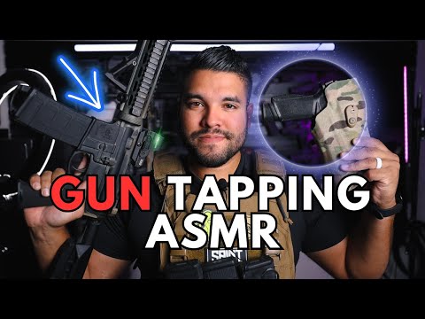 ASMR | Tactical Tapping Scratching and Cozy Gun Tapping Tactical ASMR