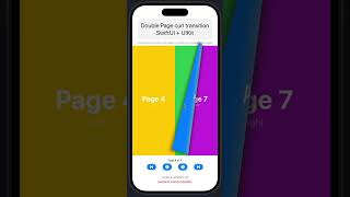 Double Page Curl transition UIKIT + SwiftUI