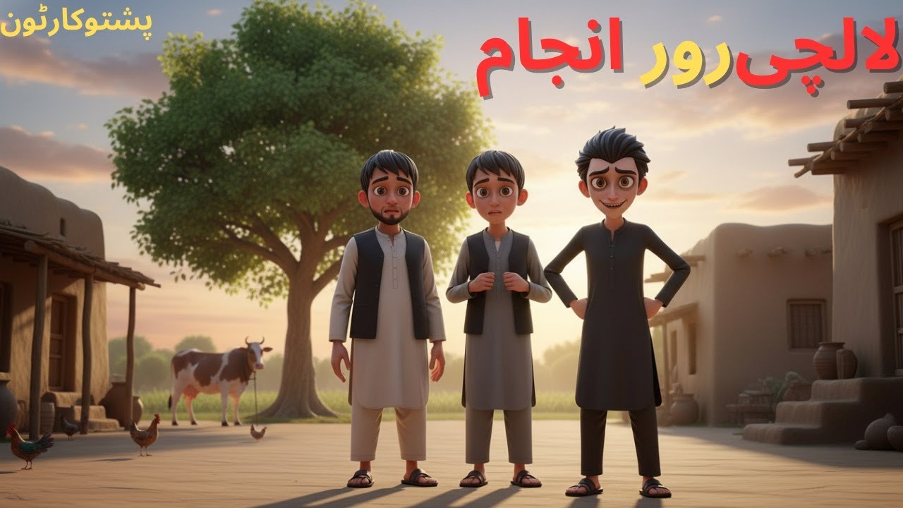Lalchi ror Anjam l pashto cartoon l 