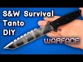How to make S&W Survival Tanto WarFace Knife out of wood with your own hands. WarFace DIY