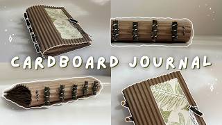 Cardboard Journal ✿ bookbinding with quiet music