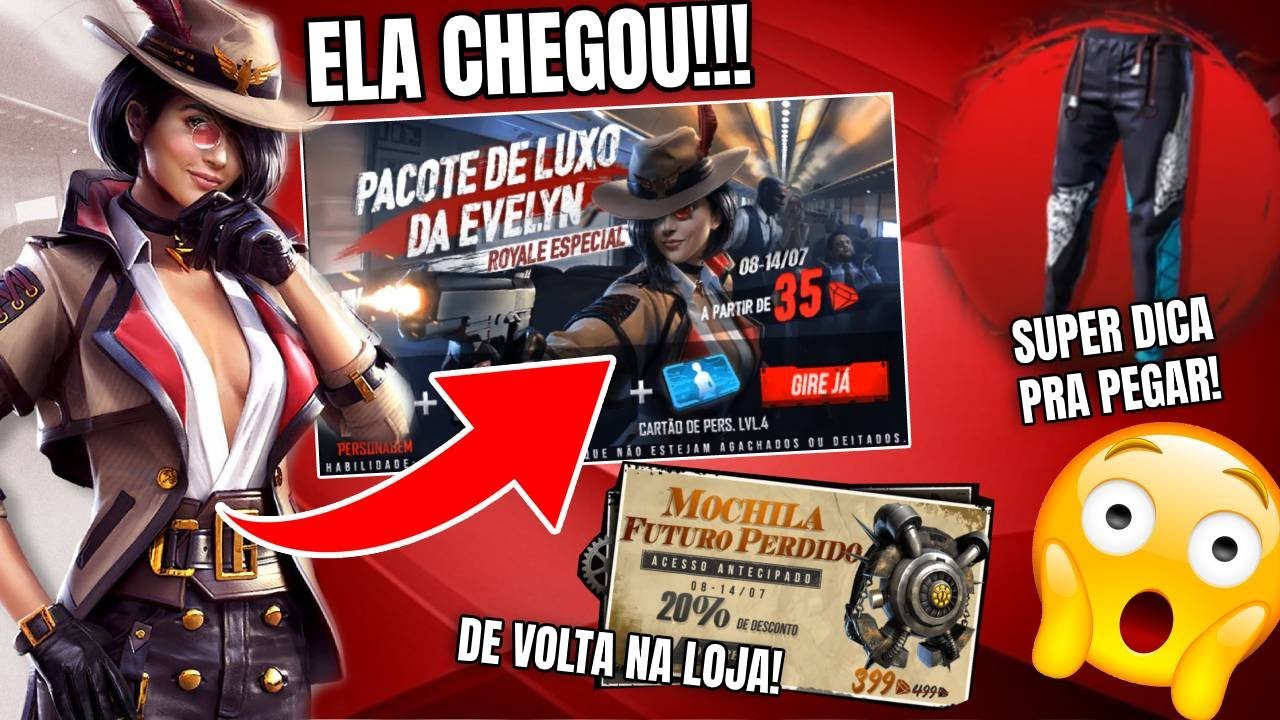 Evelyn chega ao Free Fire por meio do Royale Especial; veja como pegar, free  fire