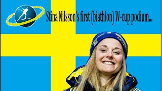 Stina Nilsson (SWE) | 3rd place | 2022 Kontiolahti Biathlon World Cup || Nilssons Första Pallplats