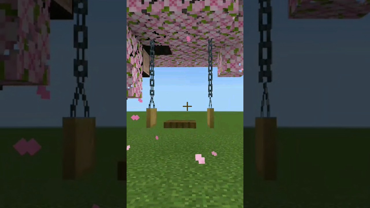 BEAUTIFUL swing in MINECRAFT 😍 #minecraft #minecraftshorts #shorts