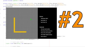 Java Snake game Tutorial - #2: Advance Gameloop