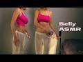 ASMR Belly tapping and fabric scratching with Mia