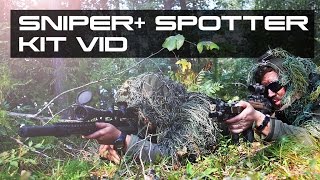 Airsoft Sniper / Spotter Kit Video - Swamp Sniper