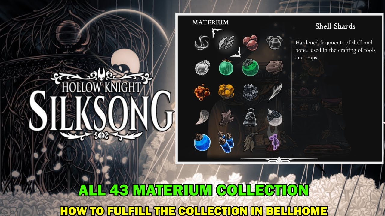 Hollow knight silksong walkthrough - All 43 materium locations - How to achieve 100% materium