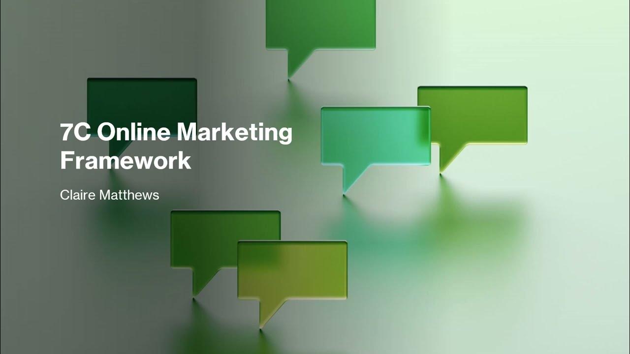 7C Online Marketing Framework - YouTube