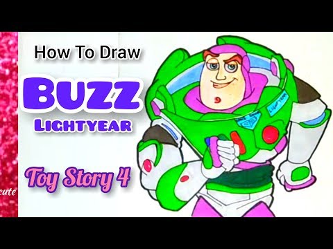 How To Draw Buzz / Buzz Lightyear  From ToyStory 4 Movie 🎥 Step By Step for beginners