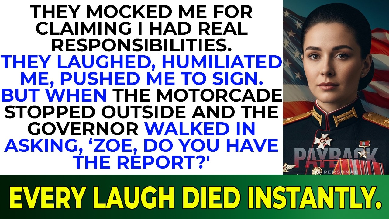 My Family Mocked My ‘Responsibilities’ — Until the Governor Walked In for My Report