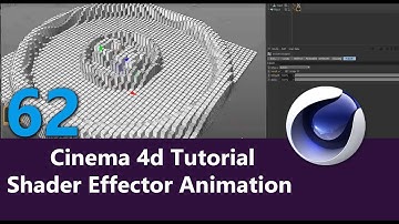 Cinema 4D tutorial, Shader Effector