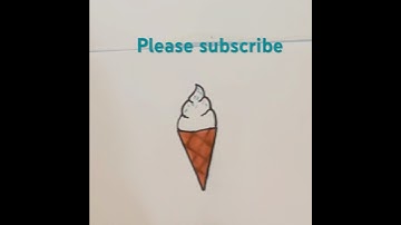 How to draw a soft serve ice cream cone #easydrawingidea