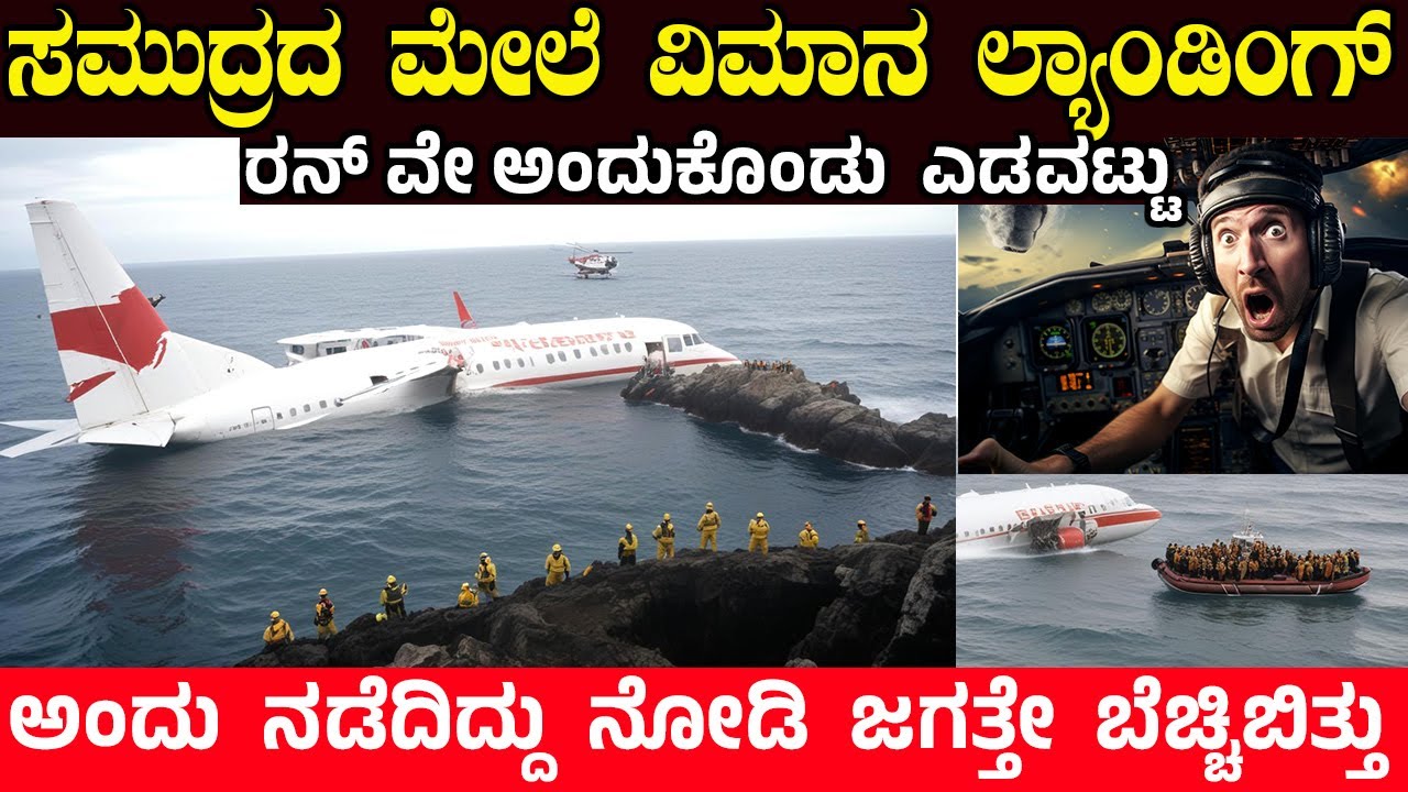 ಸಮುದ್ರದ ಮೇಲೆ ಲ್ಯಾಂಡ್ ಆದ ವಿಮಾನ ಮುಂದೆ ಏನಾಯಿತು ಗೊತ್ತಾ?| Lion air flight 904 FlightLanding on the sea