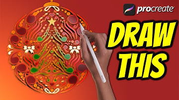 3D Christmas Bauble - Procreate tutorial 107