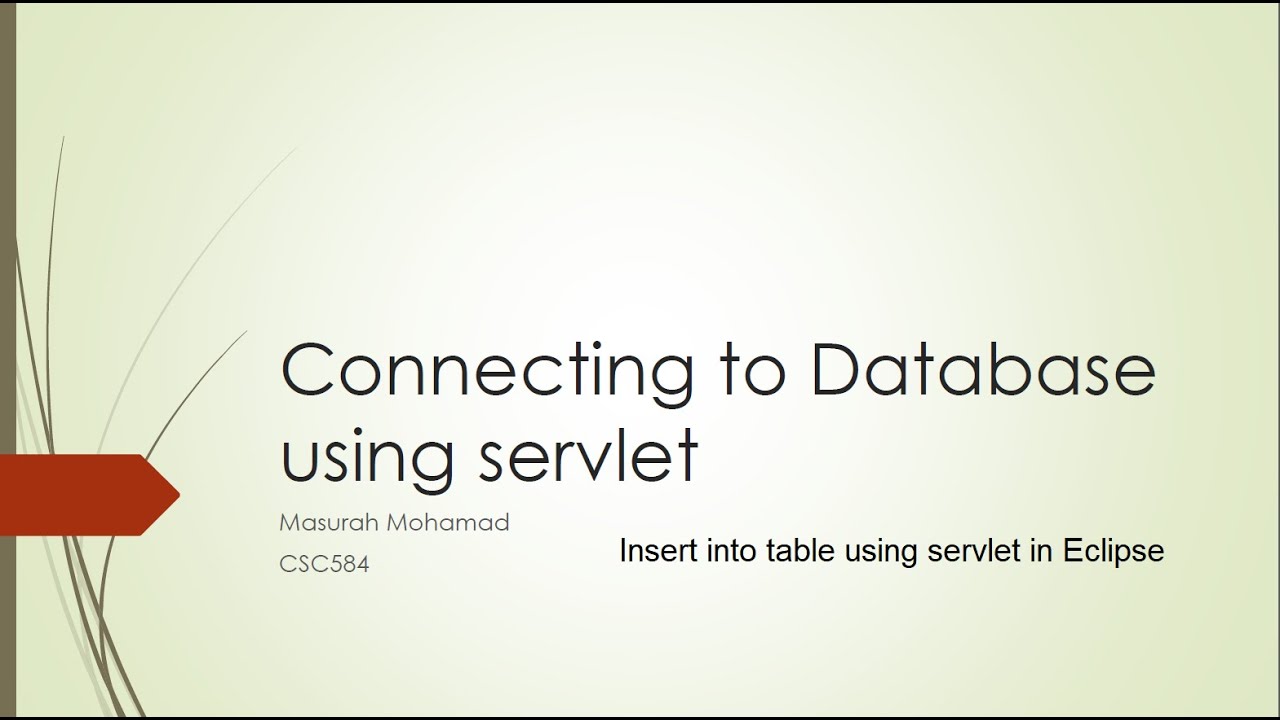 Insert data into table using servlet in eclipse - YouTube