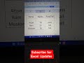 Excel || Sheets ||  Ms Excel || Office software || #shorts #excel