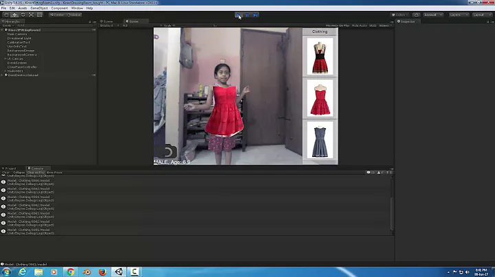 Virtual Dressing Room/ Virtual Fitting Room - Augmented Reality Unity app demo