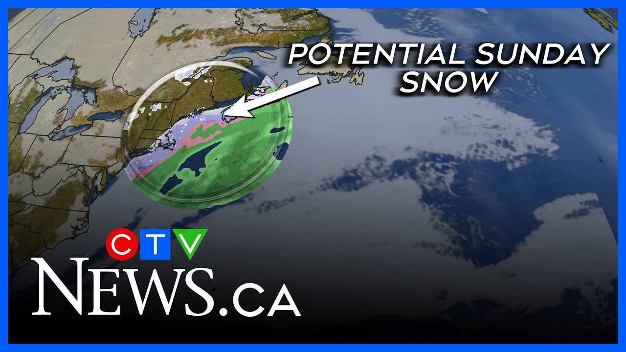 Chilly weekend with a possible snowy Sunday - YouTube