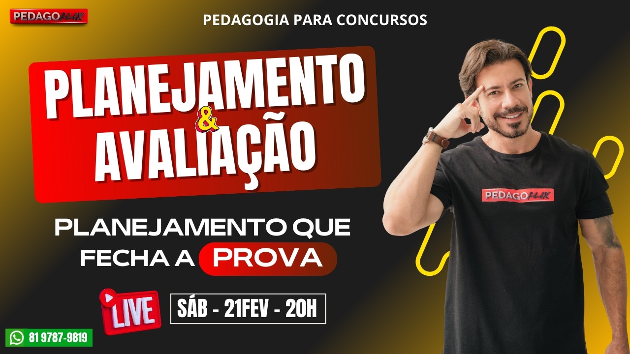 🔴Ao vivo: Planejamento e Avaliação 2026 | O Planejamento que Fecha a Prova