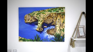 Blue Grotto Malta Painting Acrylic 80x60